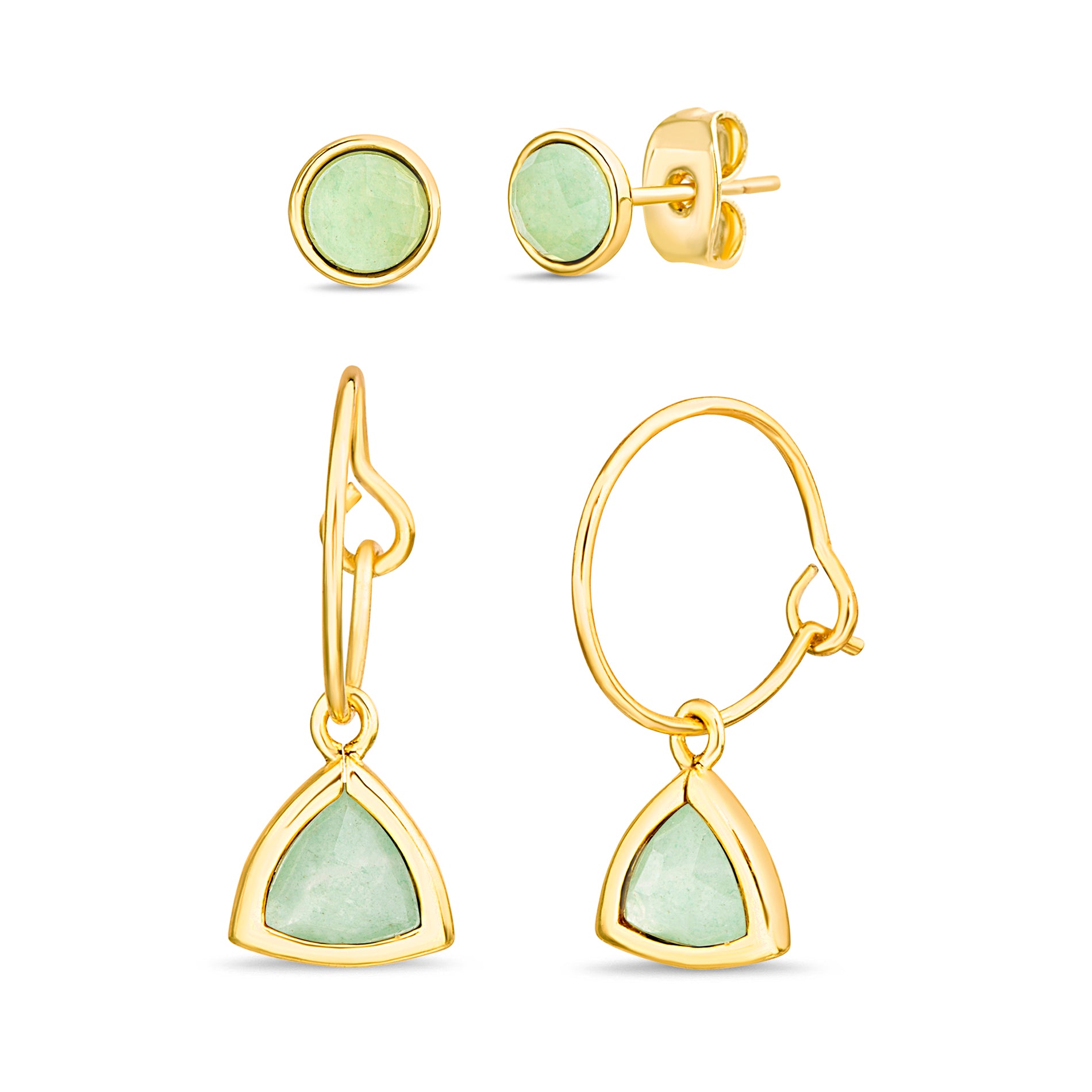 Aventurine Earring Set